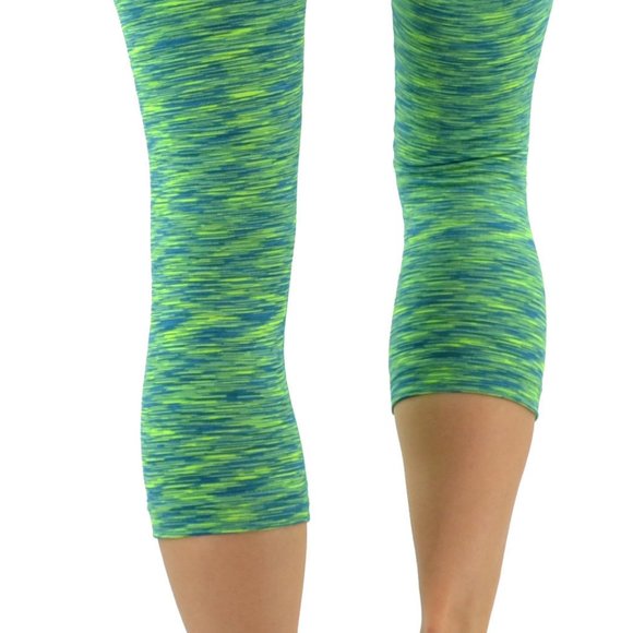 Two Tone Yoga Dry-Fit Workout Capris - Picture 5 of 5